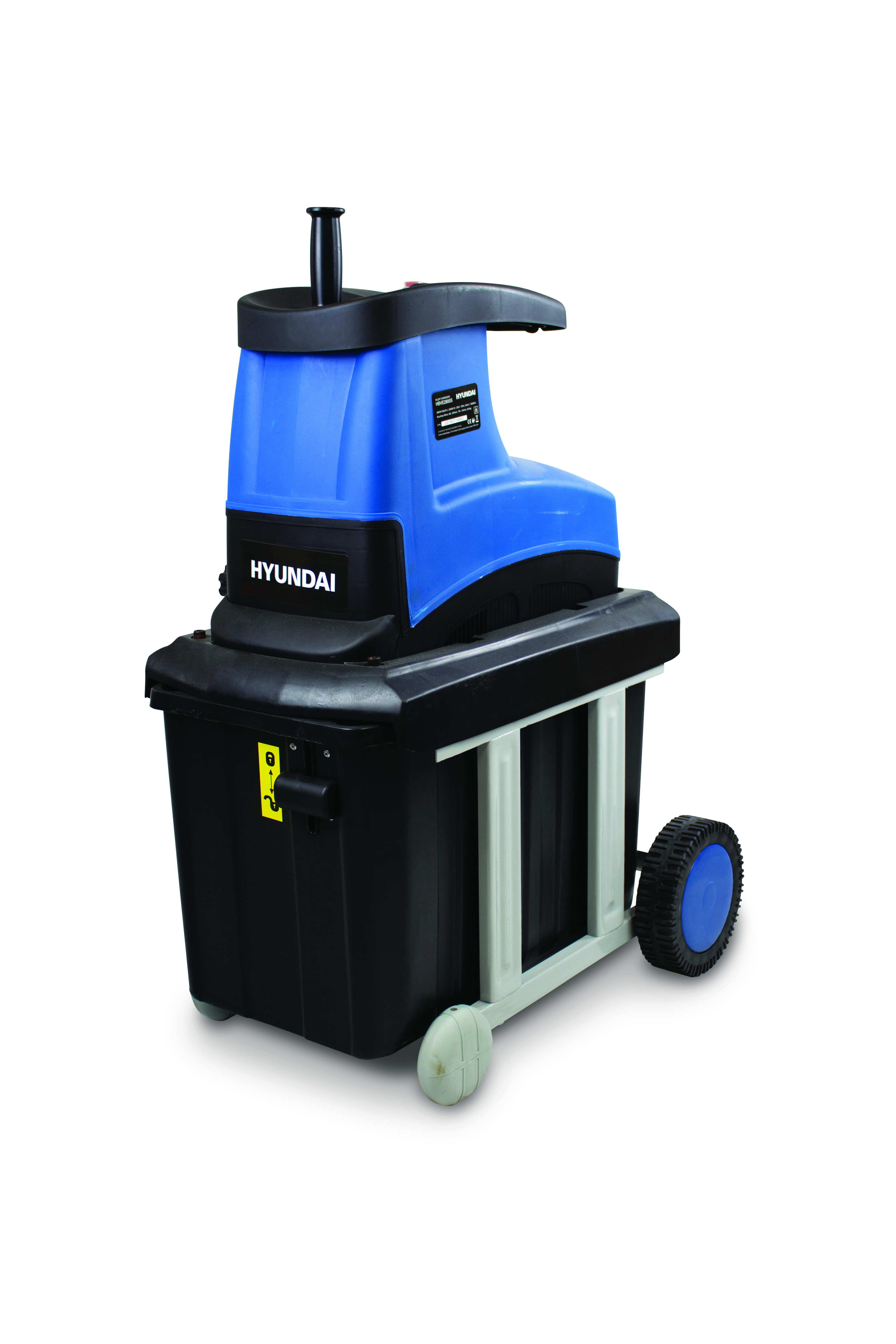 Broyeur à Végétaux électrique Silencieux 2800 W 60 L Hyundai