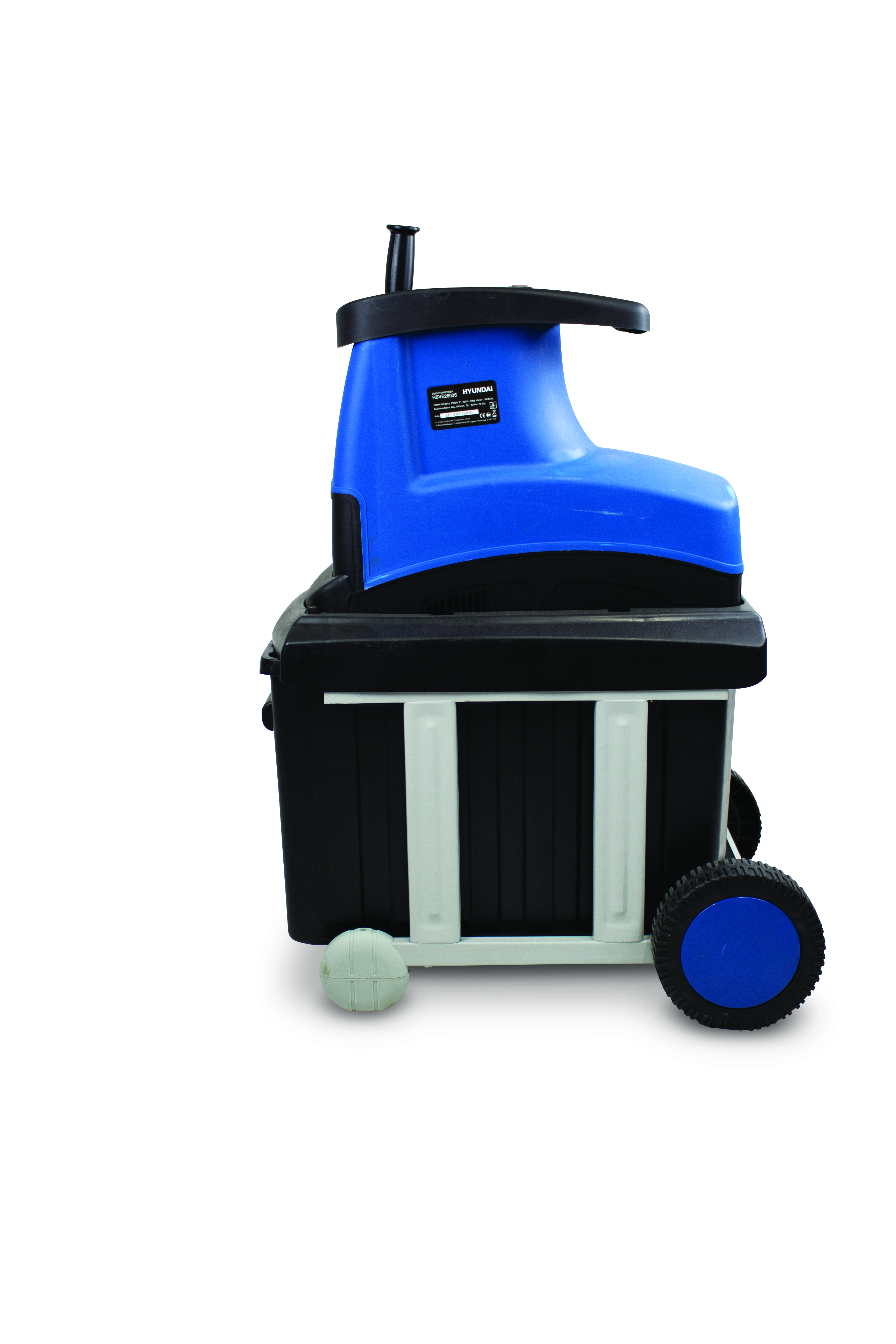 Broyeur à Végétaux électrique Silencieux 2800 W 60 L Hyundai