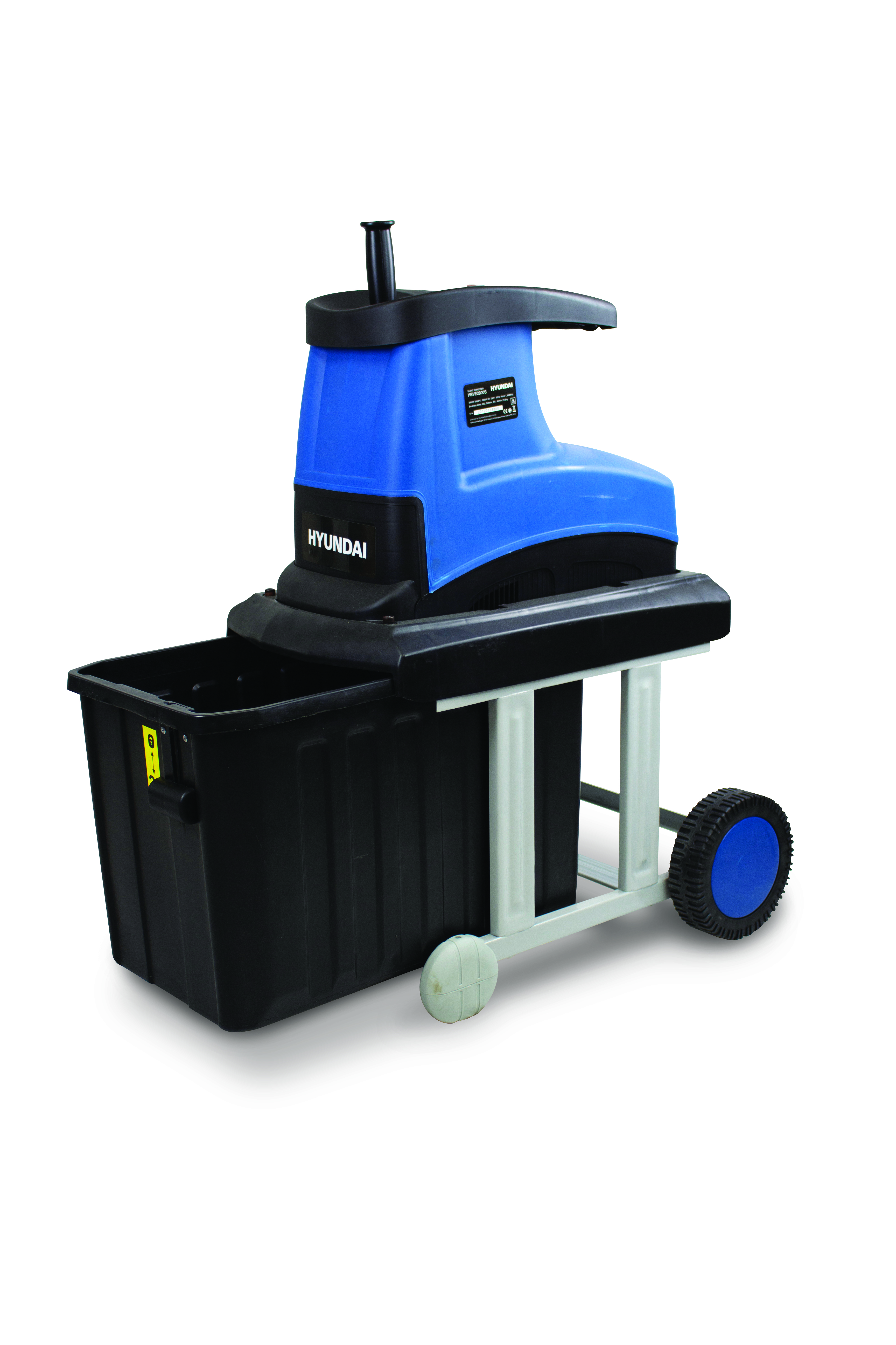 Broyeur à Végétaux électrique Silencieux 2800 W 60 L Hyundai