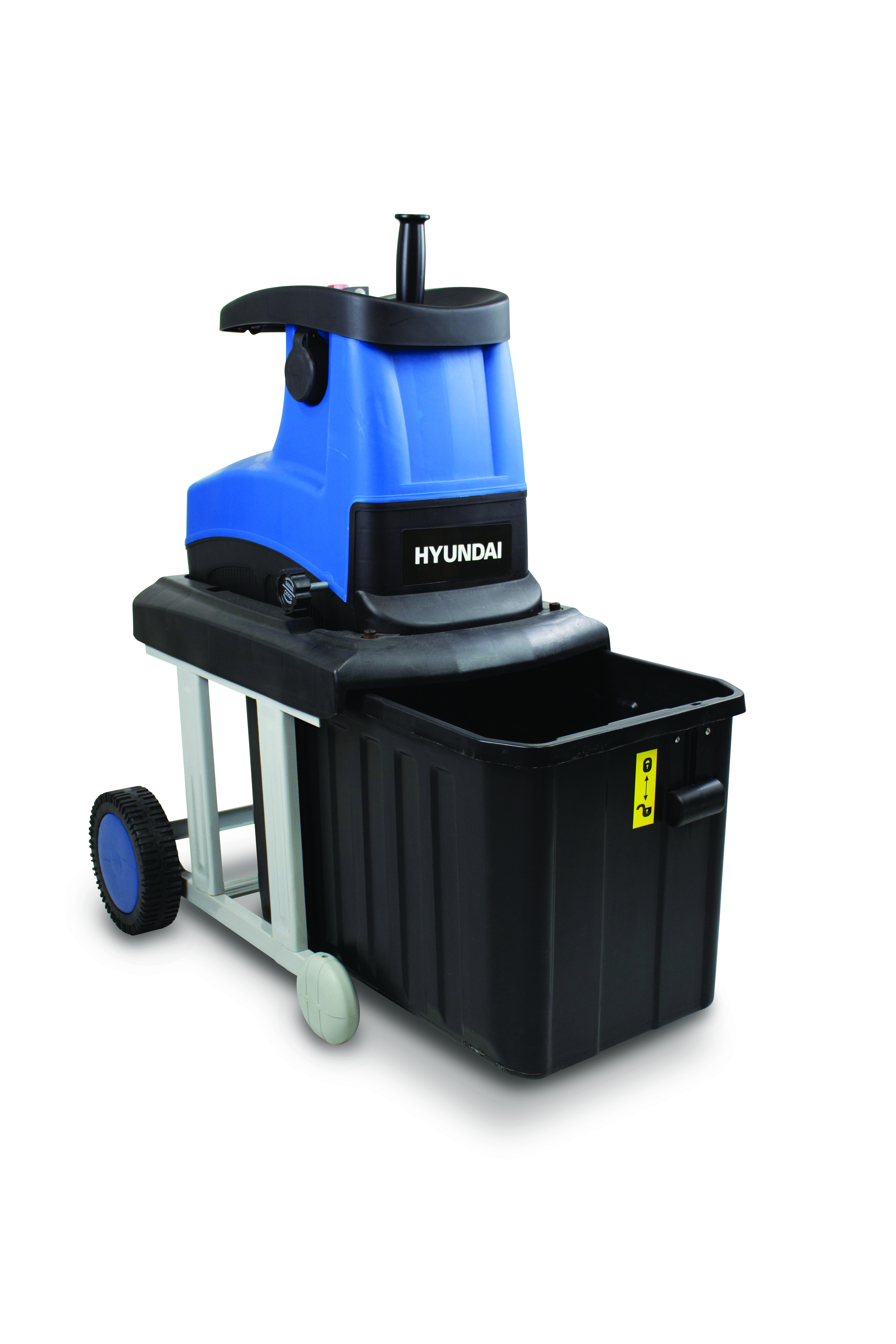 Broyeur à Végétaux électrique Silencieux 2800 W 60 L Hyundai