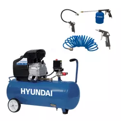 Compresseur 50 L 8 bar 1.5 hp 200 L/min - Livré avec accessoires