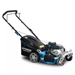 Tondeuse thermique roue(s) pivotante(s) - poussée  141 cm³ 42 cm - démarrage manuel avec lanceur 