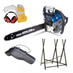 Tronçonneuse thermique 46 cm³ 45,72 cm - Guide et chaîne Oregon 