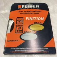 Lot De 3 Disques Abrasifs Dexter Pro, 225 Mm, Grains 120