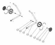 Kit Roues pour Broyeur à Végétaux Électrique PARKSIDE