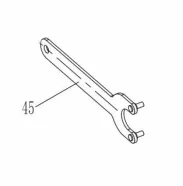 Cle de serrage pour meuleuse parkside pws 115 a1