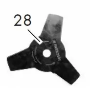 Couteau pour Coupe-bordure et Débroussailleuse Thermique PARKSIDE – Haute Résistance et Longue Durée de Vie