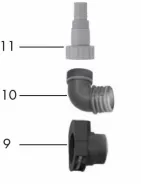Kit raccords d'origine FLORABEST pour pompe à eau - Ensemble coude de raccordement FTS 1100 D4 & PTPS 1100 A1