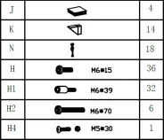 Visserie et accessoires assemblage (kit) NO NAME
