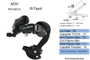 Dérailleur arrière d'origine FEIDER