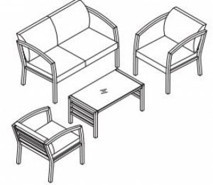 alun sofa 4pcs set BCS-0160 SWAP-europe.com