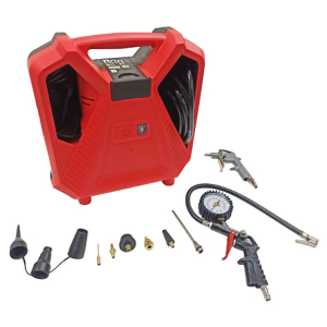 PORTABLE BOX COMPRESSOS WITH BLOWER GUN & TIRE ORESSURE GUN CQB180D-1 SWAP-europe.com