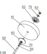 Fixation meule (kit) PARKSIDE